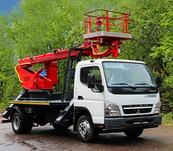 Автовышка ПСС-131.18Э на шасси FUSO FE85 (телескопическая)